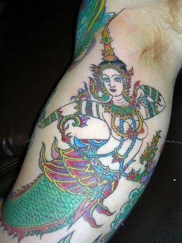 meerjungfrau tattoo 1036