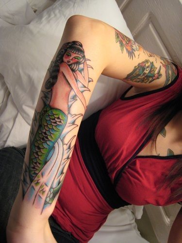 meerjungfrau tattoo 1057