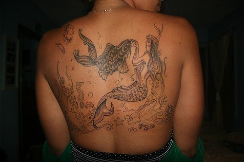 meerjungfrau tattoo 1076
