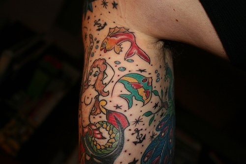 meerjungfrau tattoo 1077