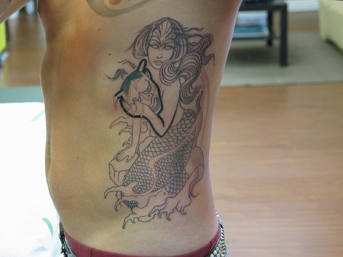 meerjungfrau tattoo 1083