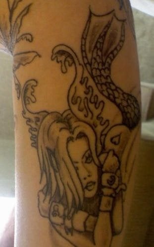 meerjungfrau tattoo 1003