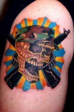 militarische tattoo 1005