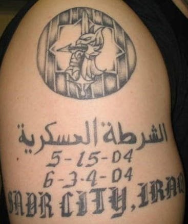 militarische tattoo 1008