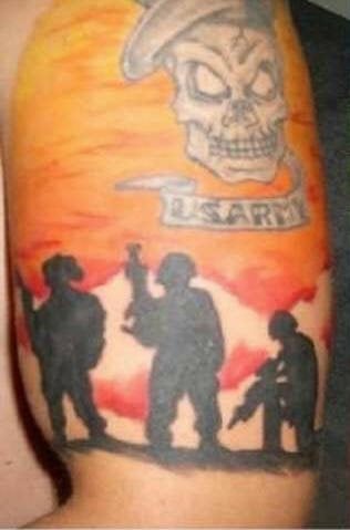 militarische tattoo 1011