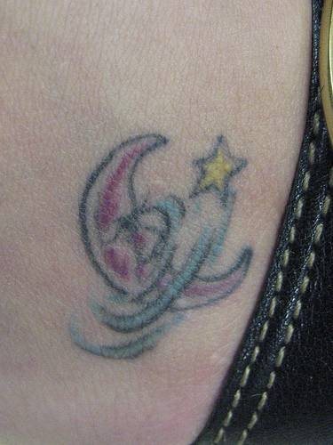 mond sonne tattoo 1067