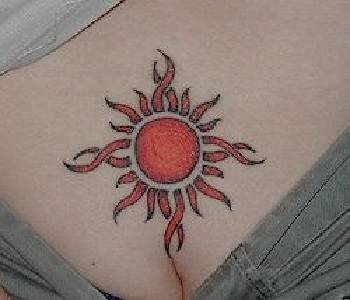 mond sonne tattoo 1031