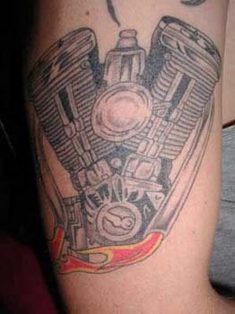 motorradfahrer tattoo 1005