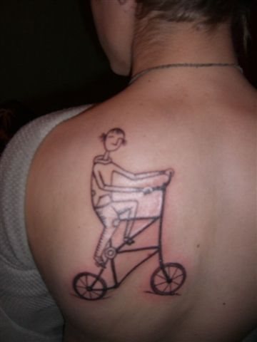 motorradfahrer tattoo 1018