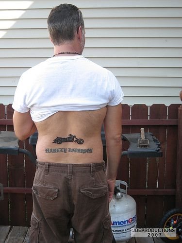 motorradfahrer tattoo 1034