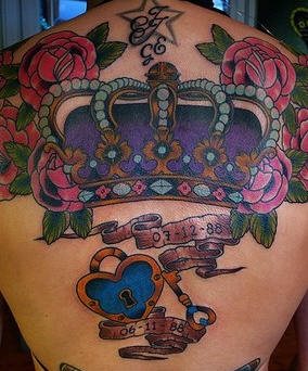 oberen rucken tattoo 1004