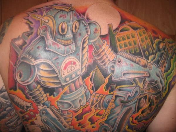 oberen rucken tattoo 1021