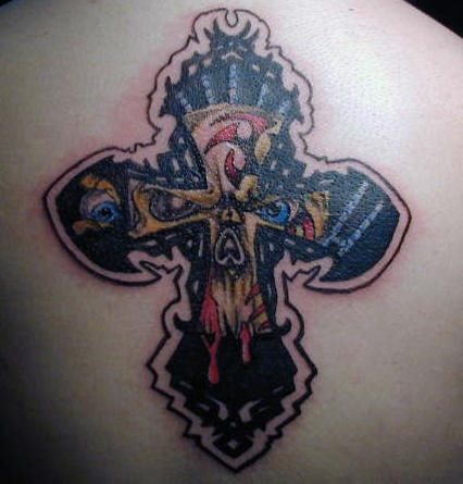 oberen rucken tattoo 1057