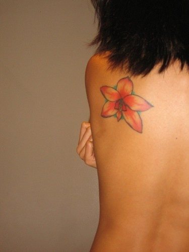 orchidee tattoo 1003