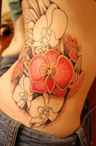 orchidee tattoo 1013