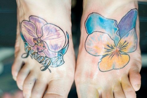 orchidee tattoo 1026