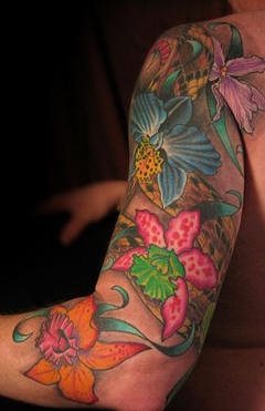 orchidee tattoo 1035