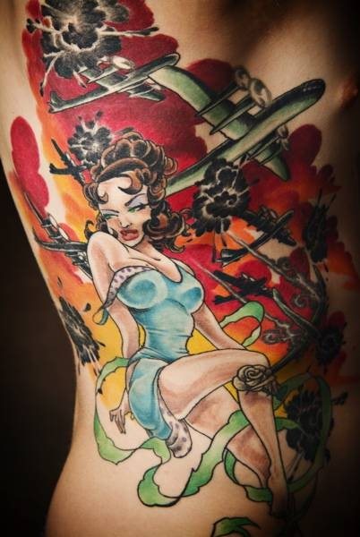 pin up tattoo 1003