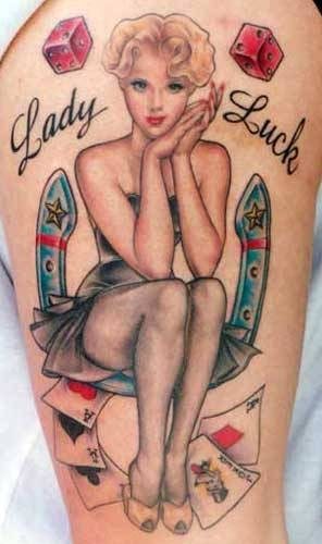 pin up tattoo 1007