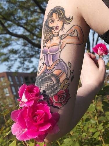 pin up tattoo 1033