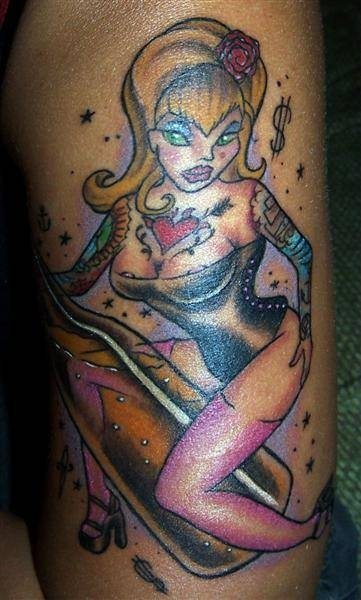 pin up tattoo 1060