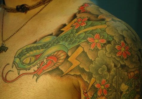 schlange tattoo 1065