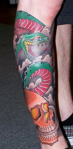 schlange tattoo 1069