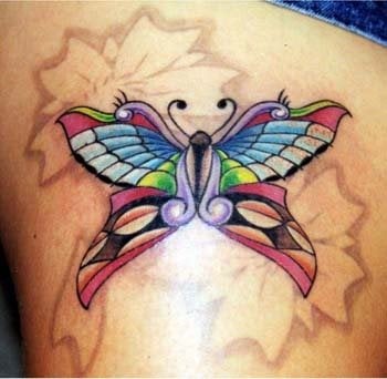 schmetterling tattoo 1006