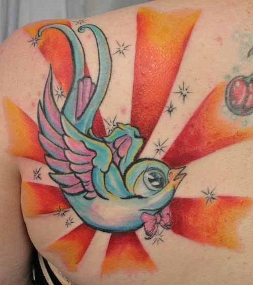 Tattoo bedeutung schwalben handgelenk Tattoo Schwalben
