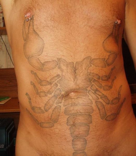 skorpion tattoo 1077