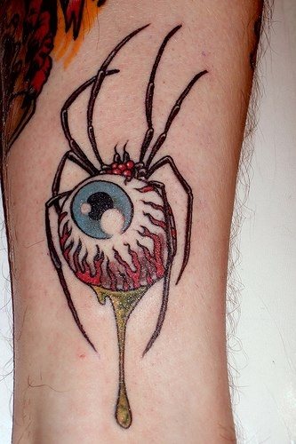spinne tattoo 526
