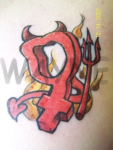 teufel tattoo 555