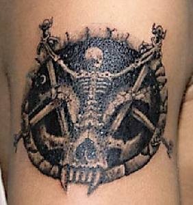 schadel tattoo 505