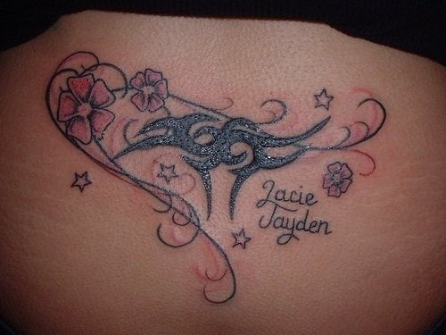 unteren rucken tattoo 562