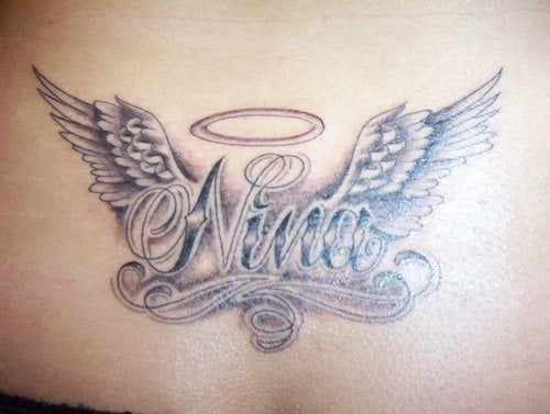 unteren rucken tattoo 567