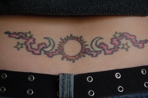 unteren rucken tattoo 575