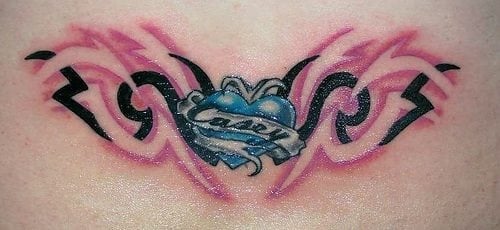 unteren rucken tattoo 597