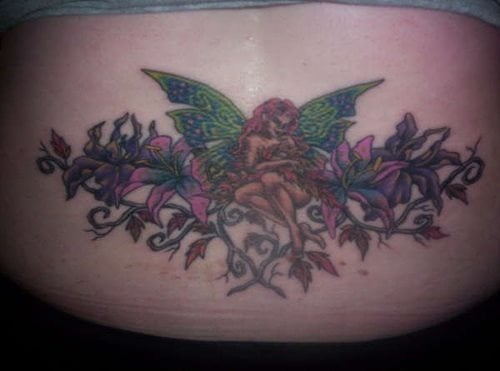 unteren rucken tattoo 598