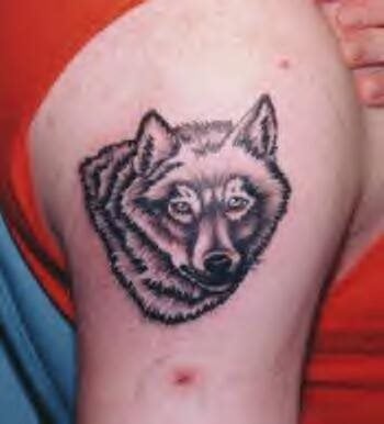 wolf tattoo 1006