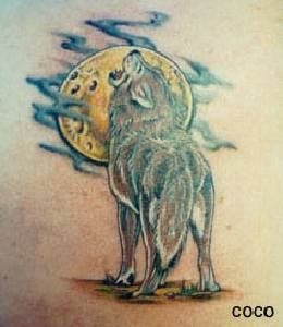 wolf tattoo 1009