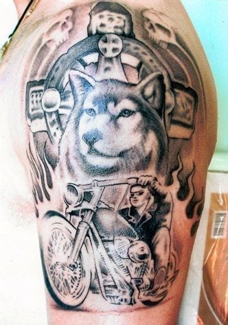 wolf tattoo 1023