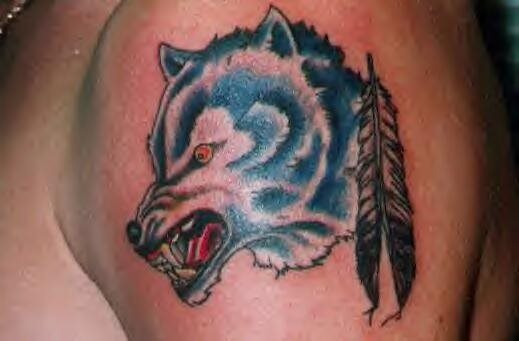 wolf tattoo 1034