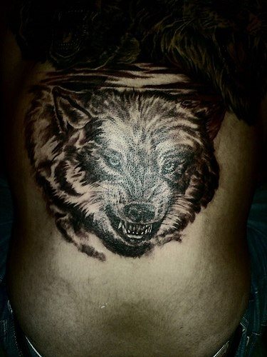 wolf tattoo 1036