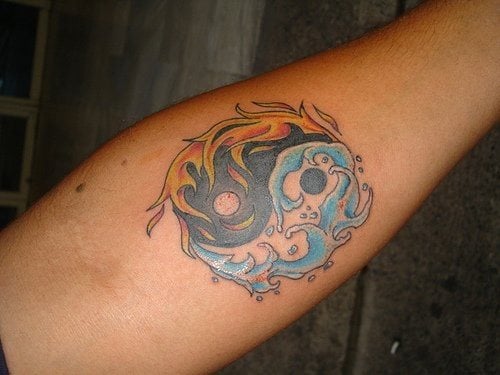 yin und yang tattoo 1034