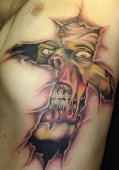 zombie tattoo 1058