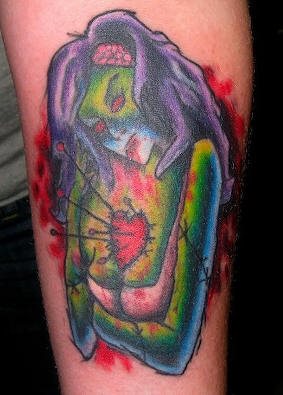 zombie tattoo 1086