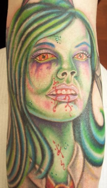 zombie tattoo 1002