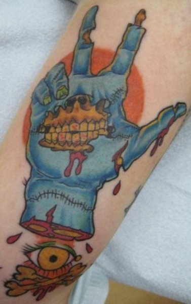 zombie tattoo 1014