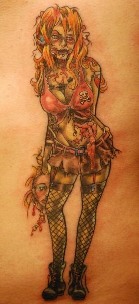 zombie tattoo 1019