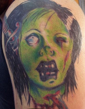 zombie tattoo 1022